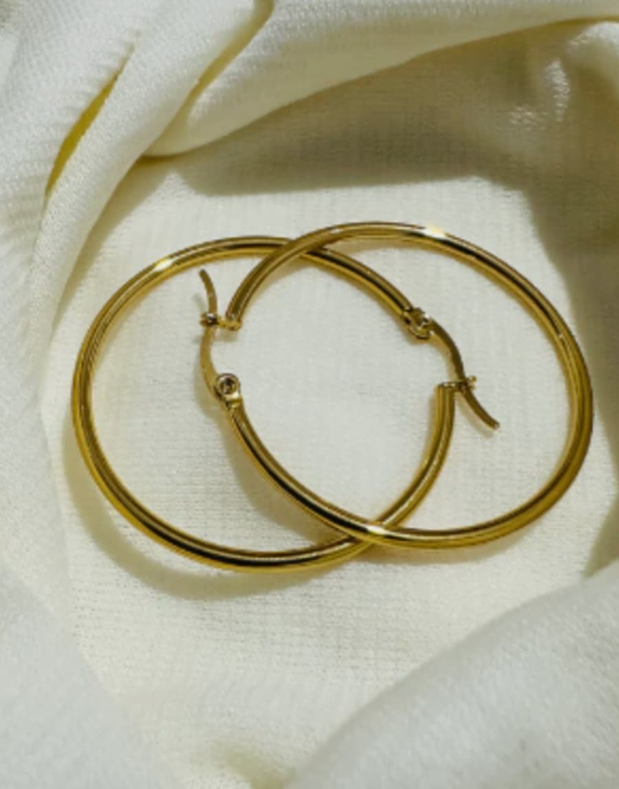 Argola Dourada | Aço Inoxidável